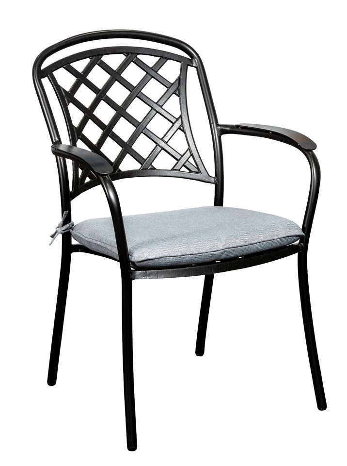 Antigua Chair Cast Aluminium BLACK 