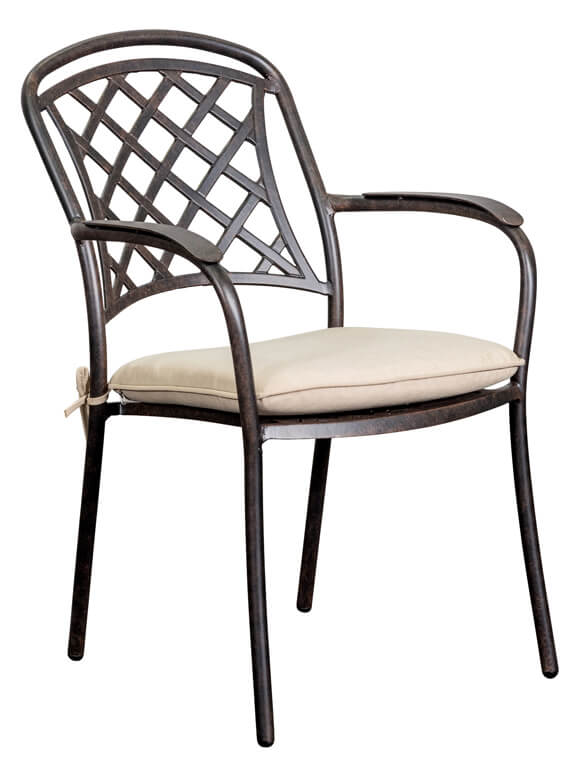 Antigua Chair Cast Aluminium BROWN 