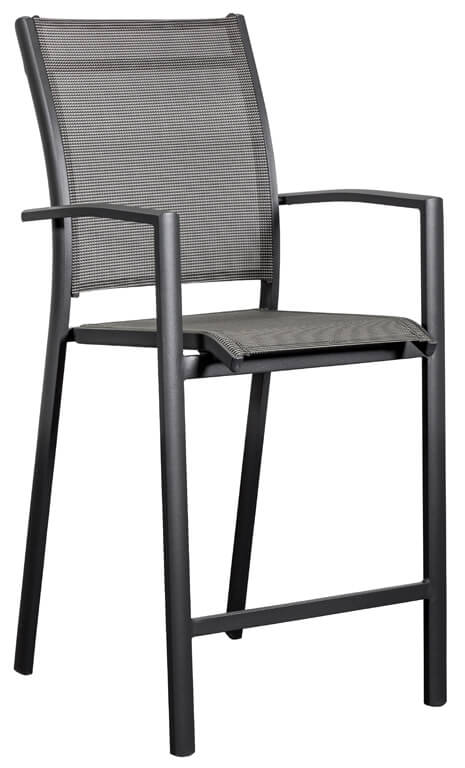 Bar Stool Aluminium Charcoal 