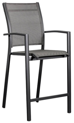 [BARST] Bar Stool Aluminium Charcoal 