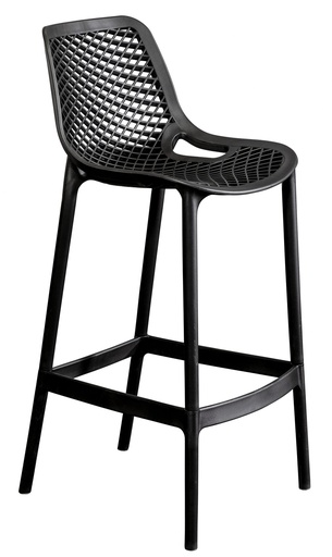 [ISBARBL] Isla Black Bar Stool 